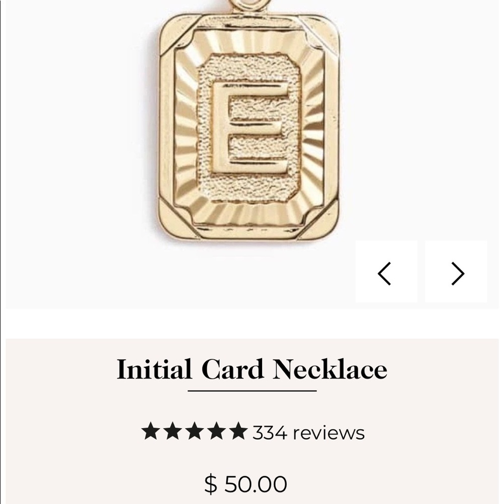 Cute Initial Plate Necklace. Letter is “M”!